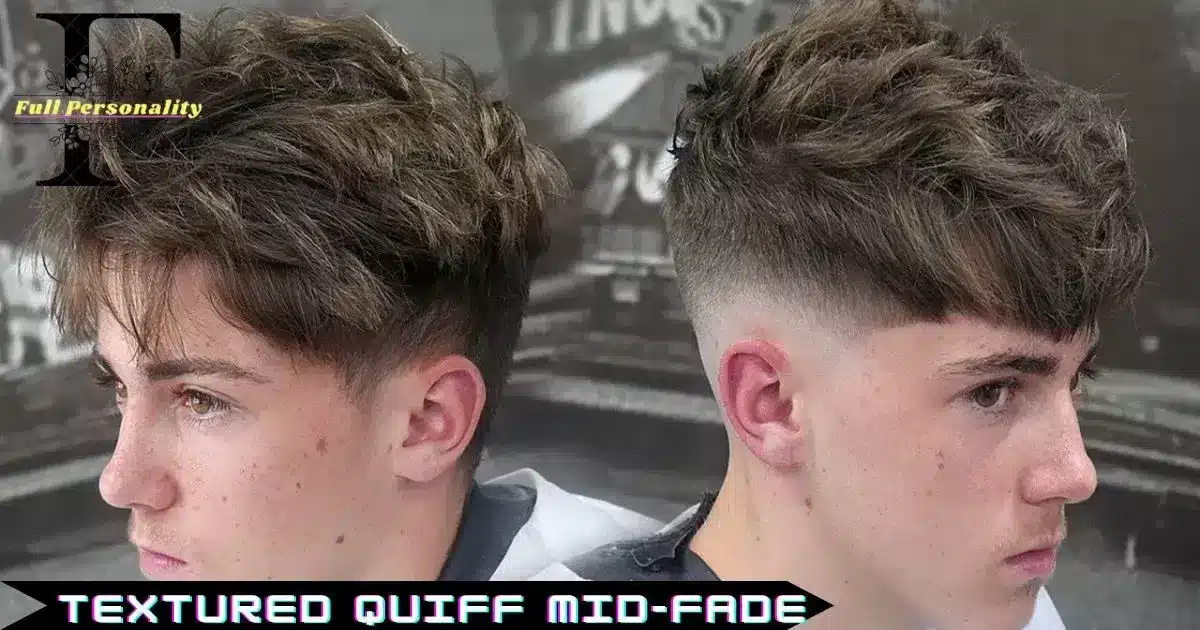 Textured Quiff Mid-Fade