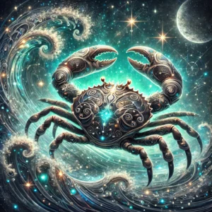 A captivating and unique artistic depiction of Cancer, what is the ugliest zodiac sign,